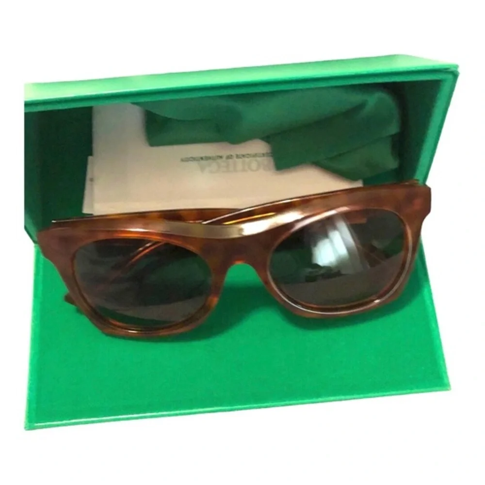 Bottega‎ veneta bv1061s havana brown sunglasses new with hard green case new